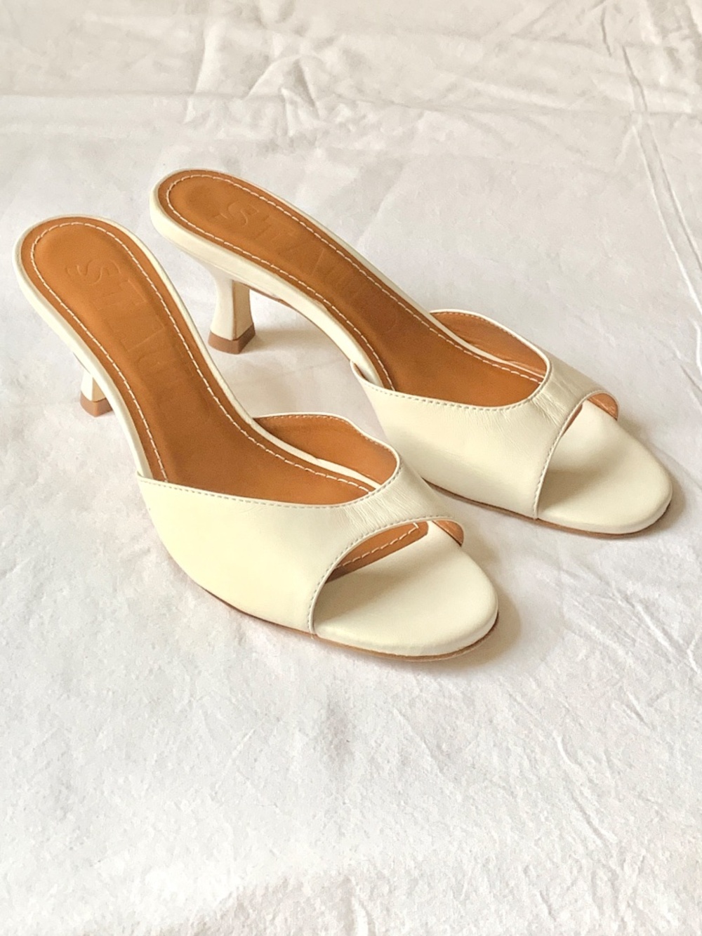 Staud Brigette Leather Heeled Sandals 36 - Picture 8 of 16